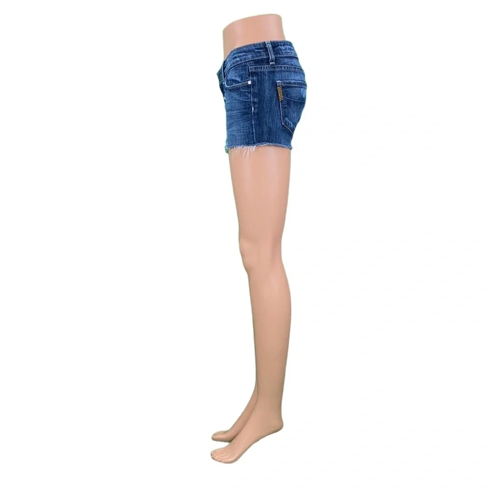 Paige Jimmy Jimmy Cut Off Distressed Jean Shorts - Picture 11 of 15